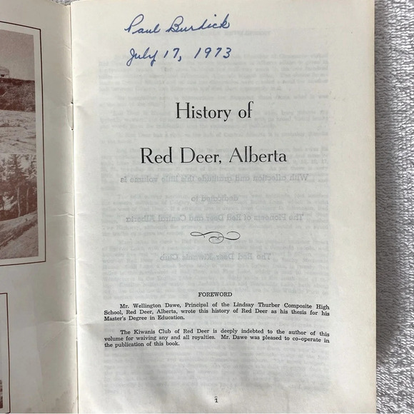 Vintage  1970’s History Of Red Deer Book - Picture 10 of 10